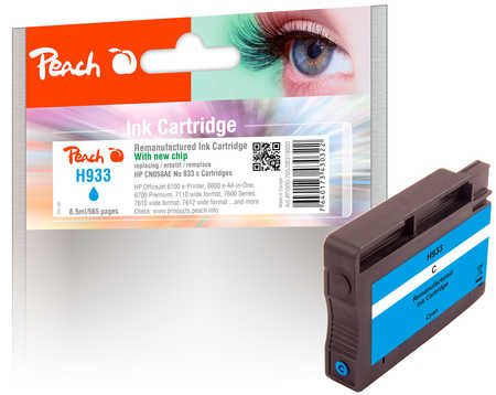 Peach Tintenpatrone cyan kompatibel zu  No. 933, CN058AE