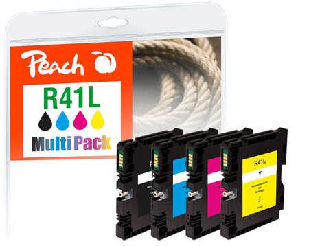 Peach Spar Pack Tintenpatronen kompatibel zu Ricoh GC41L