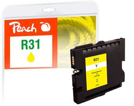 Peach Tintenpatrone gelb kompatibel zu Ricoh GC31Y