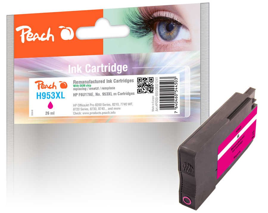 Peach Tintenpatrone magenta kompatibel zu HP No. 953XL, F6U17AE