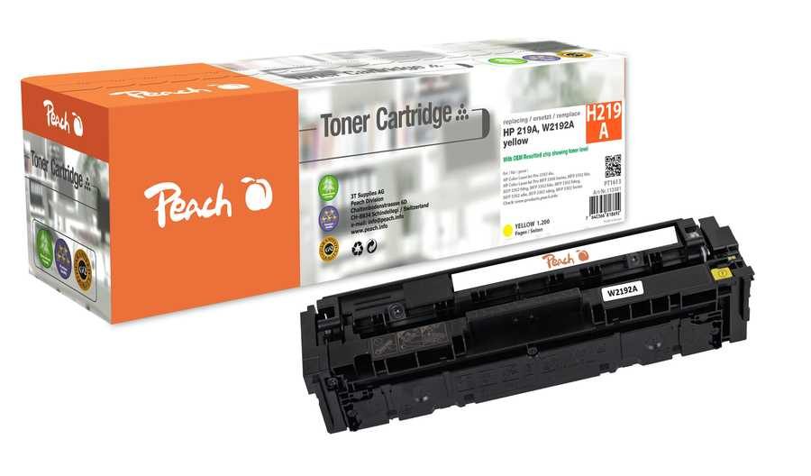 Peach HP 219 A Toner ye ersetzt HP No. 219A, W2192A für z.B. HP Color LaserJet Pro MFP 3302 fdw, HP Color LaserJet Pro MFP 3302 sdw