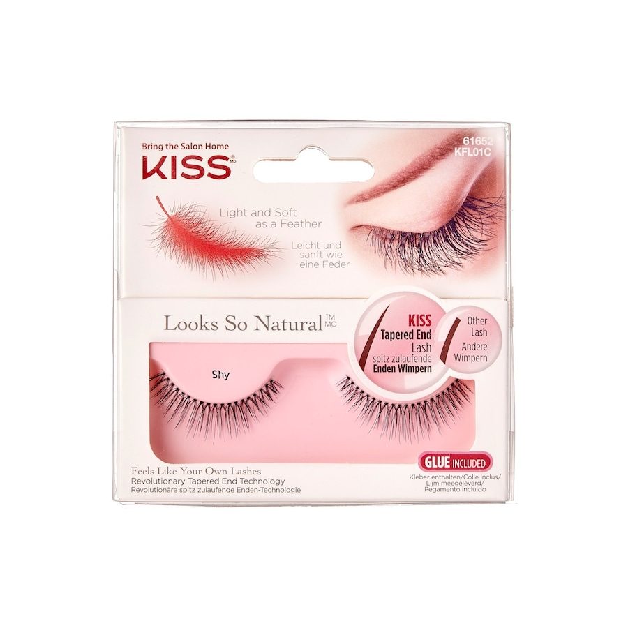 KISS Wimpernband So Natural Damen Schwarz Shy