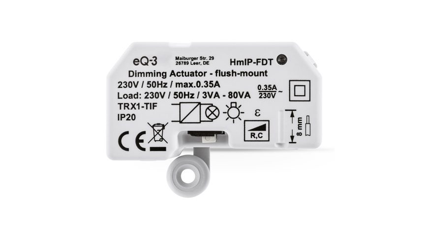 Homematic IP Dimmaktor Unterputz HmIP-FDT – Phasenabschnitt