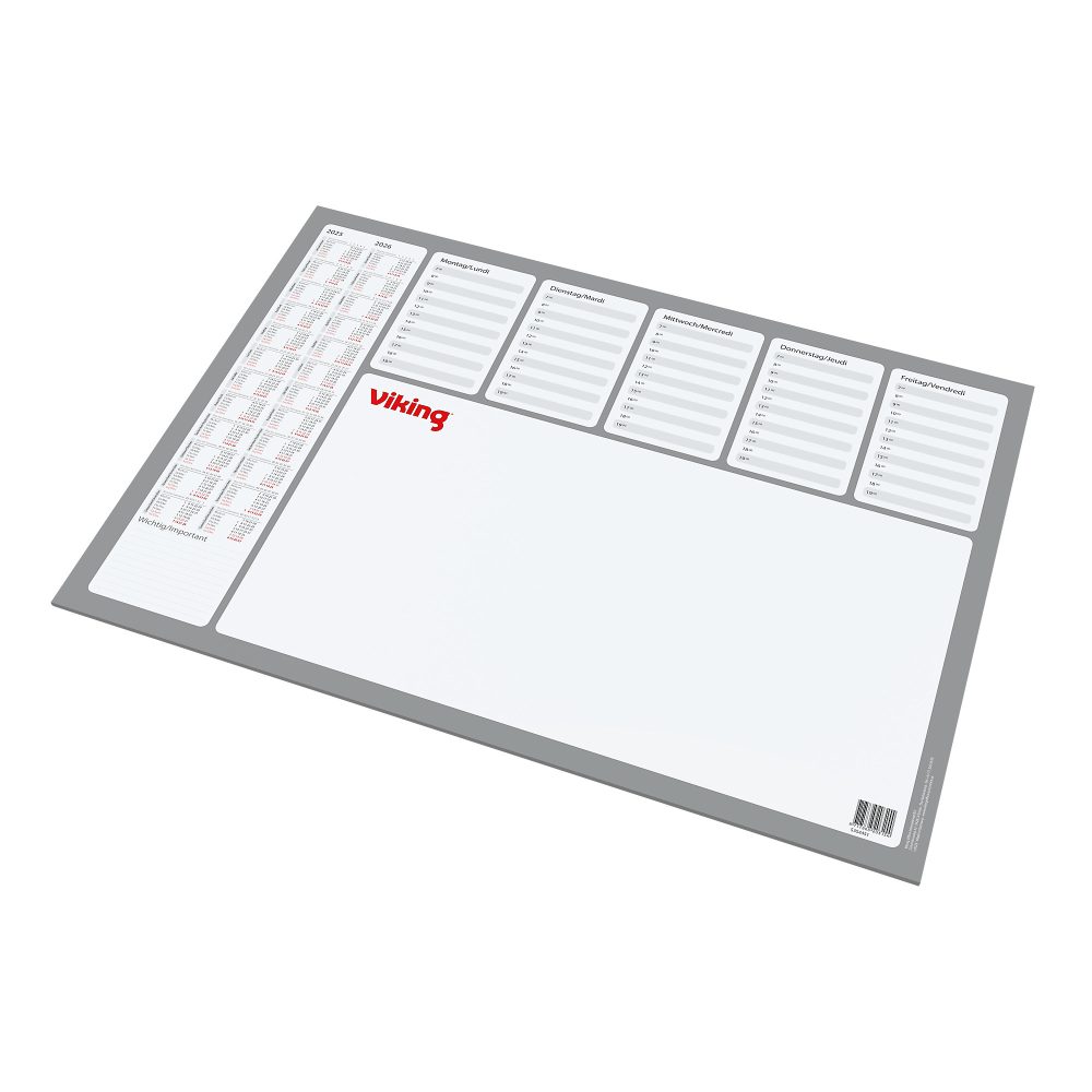 Viking Schreibunterlage mit Kalender 52,5 x 37,5 cm 2022/2023 Weiss