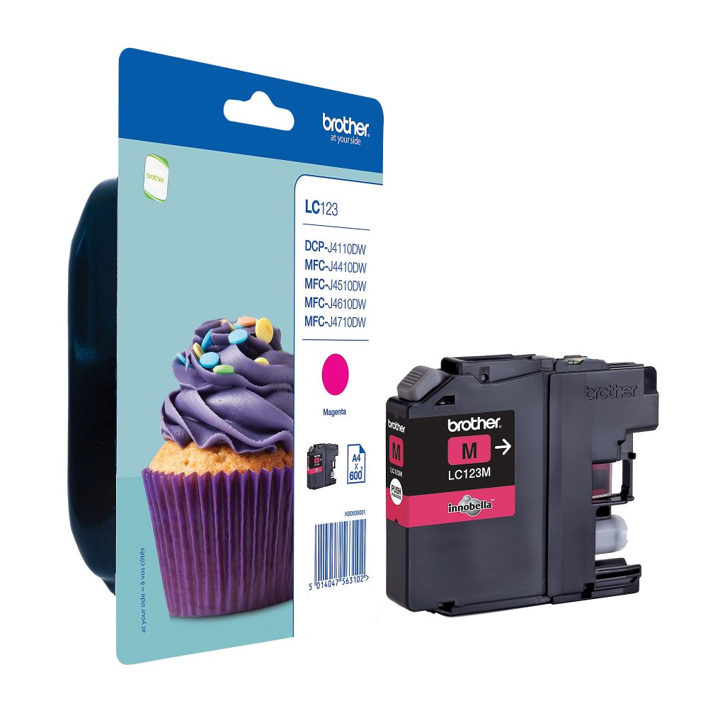 Original Tintenpatrone magenta, Brother LC-123, LC-123M