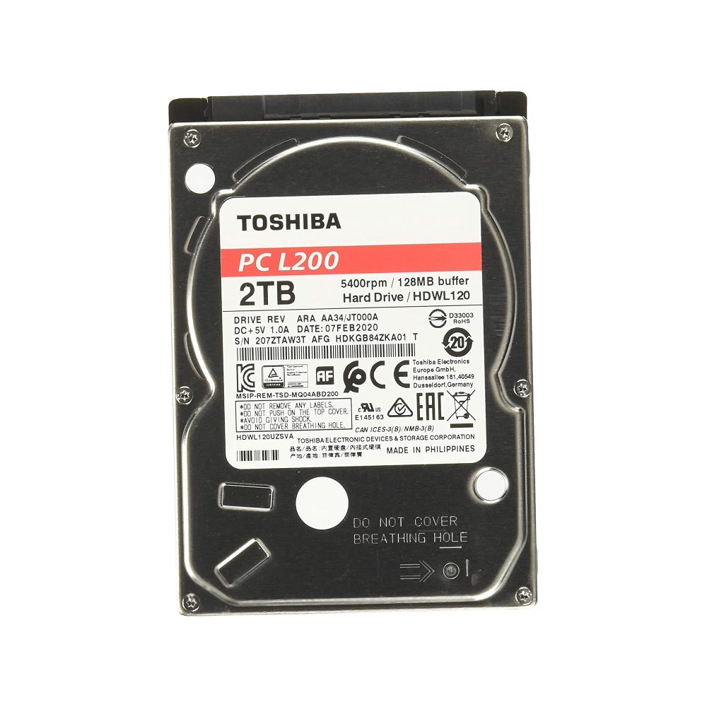 Toshiba L200 2TB 2.5´ Sata (Bulk) HDD Intern