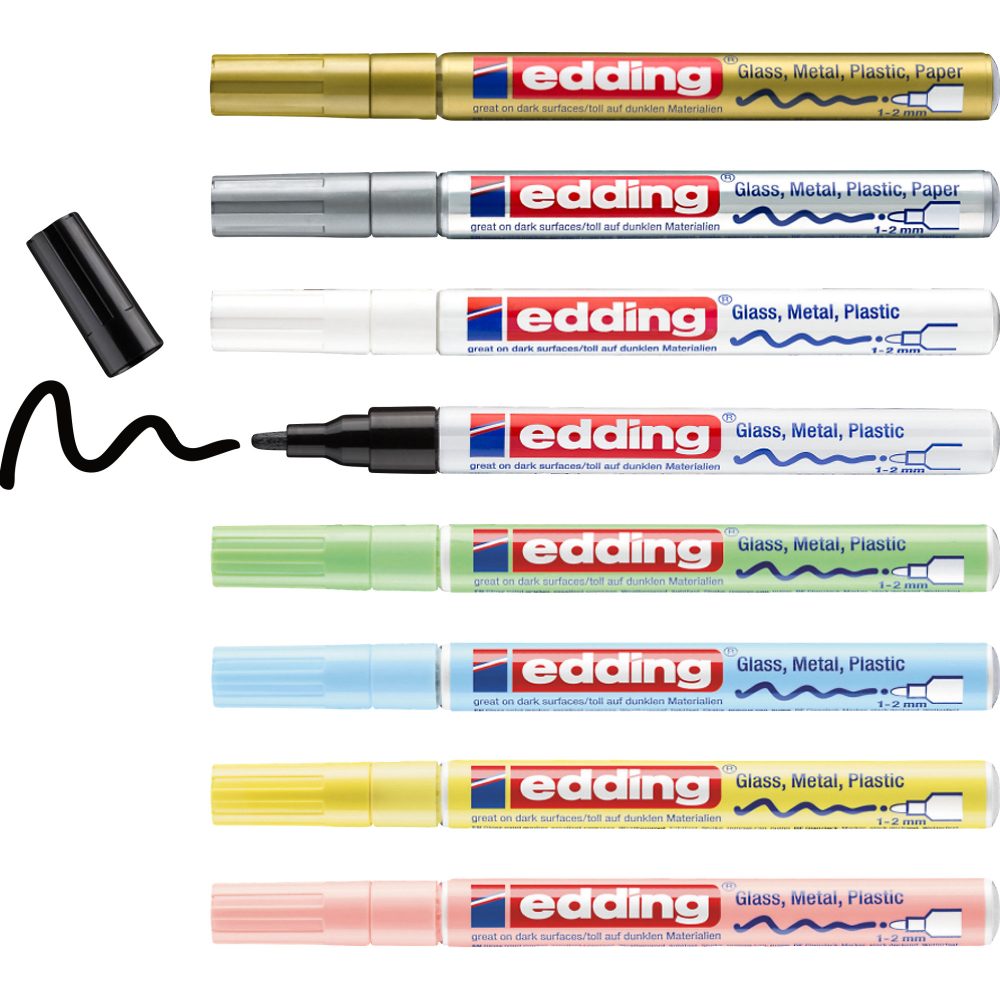 edding Glanzlackmarker 8 Stk. Mehrfarbig 751
