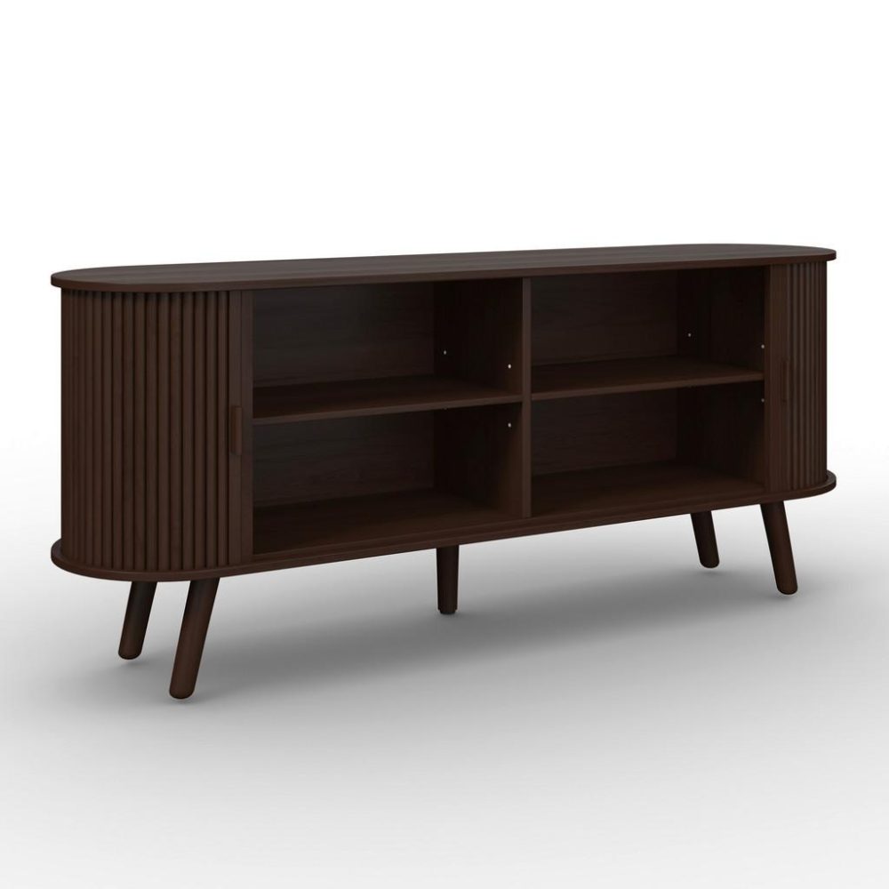 Sideboard Ennio Walnussfarben Echtholz/mdf  160/80/40 cm 
