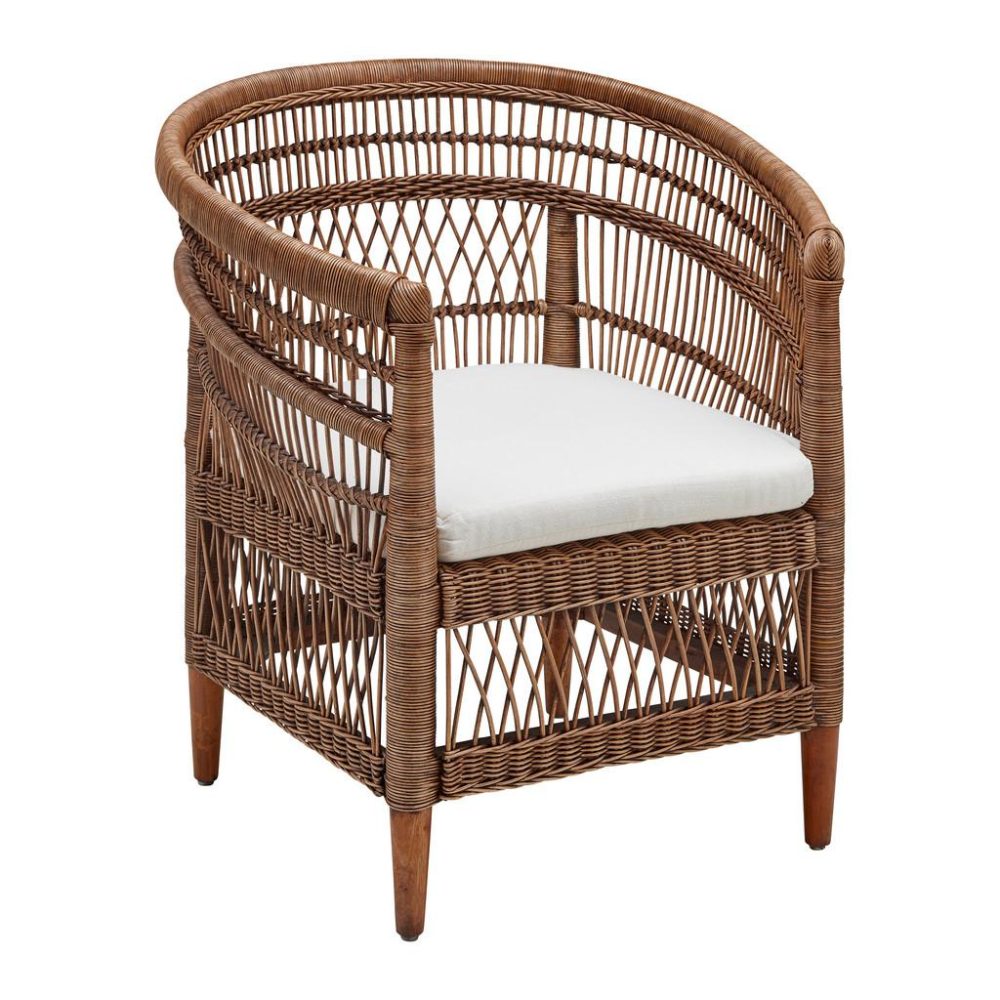 Rattansessel Indah -Studio- Holz Naturfarben 