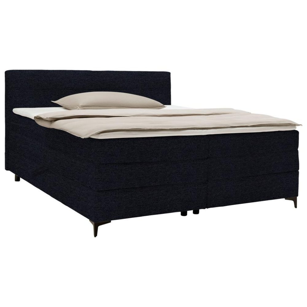 Boxspringbett Bari In Schwarz Ca. 180x200cm 180/200 cm Schwarz 