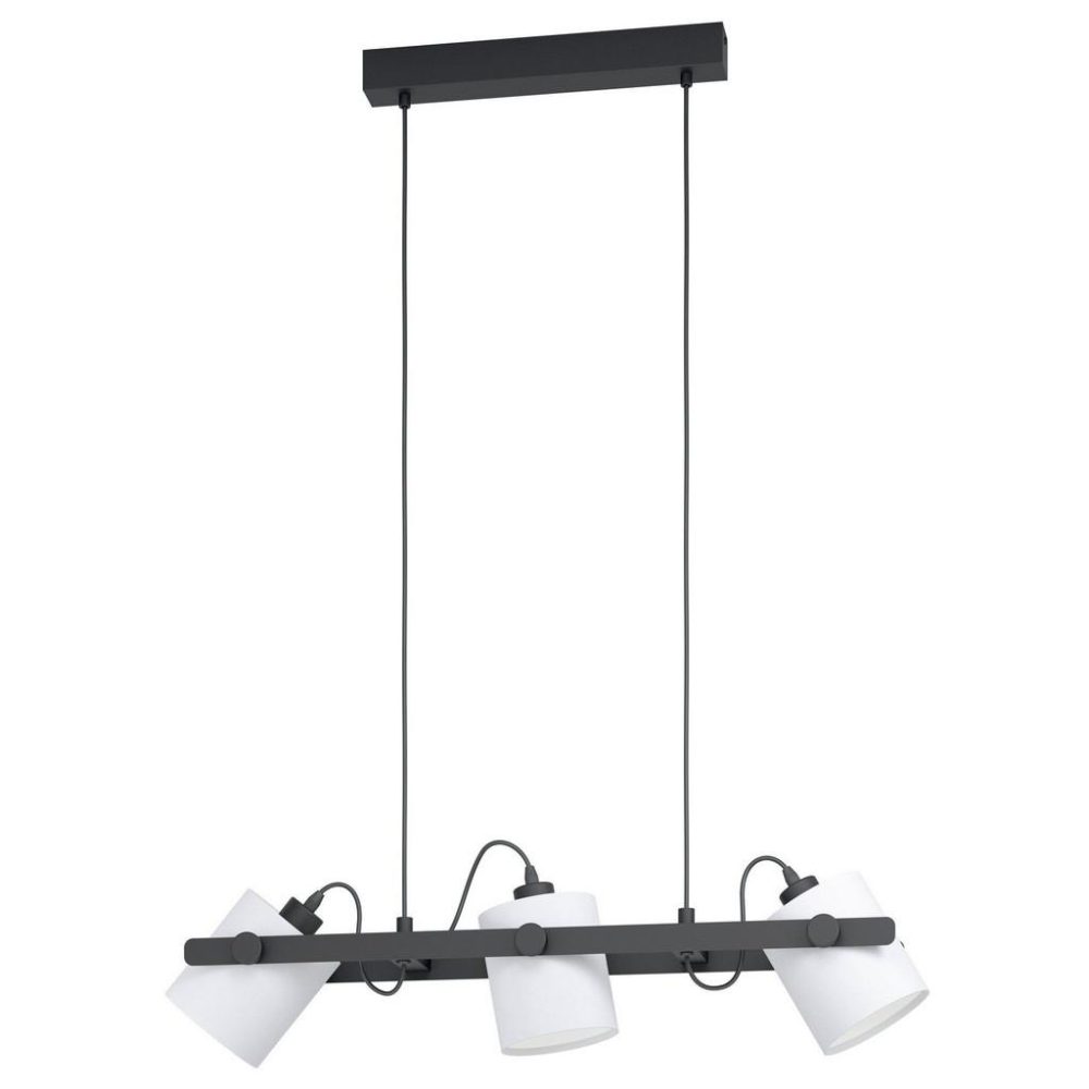 Eglo - Hängeleuchte HORNWOOD 1 - Schwarz, Weiss
