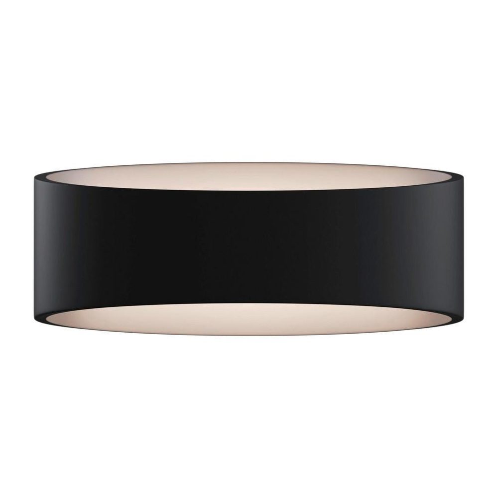 LED-Wandleuchte Trame, ovale Form in Schwarz