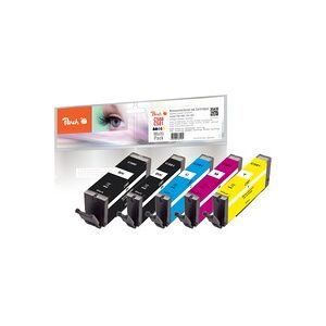 Peach Spar Pack Tintenpatronen kompatibel zu Canon PGI-580, CLI-581