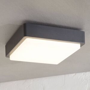 LED-Außendeckenlampe Nermin, IP65, eckig