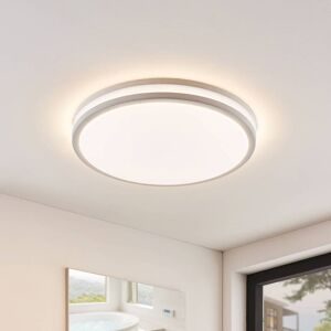 LED-Deckenlampe Arnim in Weiß, runde Form, IP44