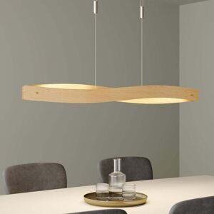 LED-Hängeleuchte Lian eiche natur