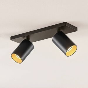 Strahler Brinja, GU10, schwarz, 2-fl.