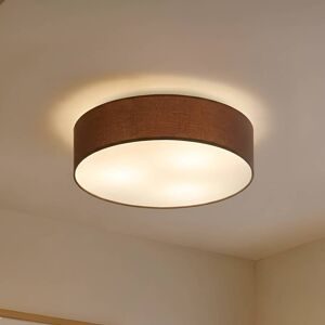 Deckenleuchte Sebatin mit E27-LED, 50 cm, braun