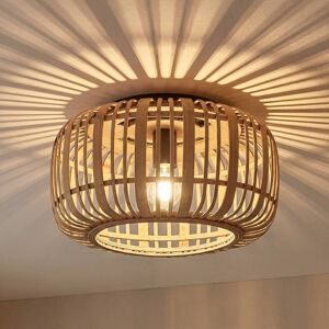 Lindby Canyana Deckenleuchte aus Rattan, natur