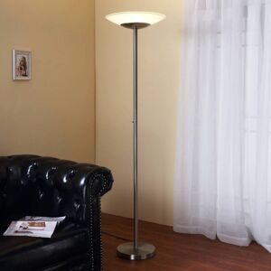 LED-Deckenfluter Ragna mit Dimmer, nickel matt
