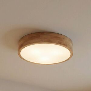 Lindby Tanju Deckenleuchte, Eichenholz, Ø 40 cm