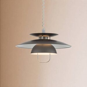 Elegante LED-Essplatz-Pendelleuchte Nadija, grau