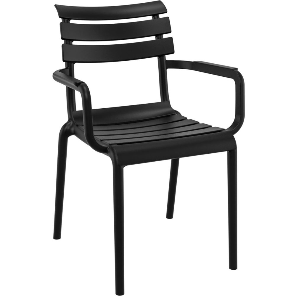 Siesta Stuhl Helen mit Armlehne; 58x59x84 cm (BxTxH); schwarz; 4 Stück / Pack