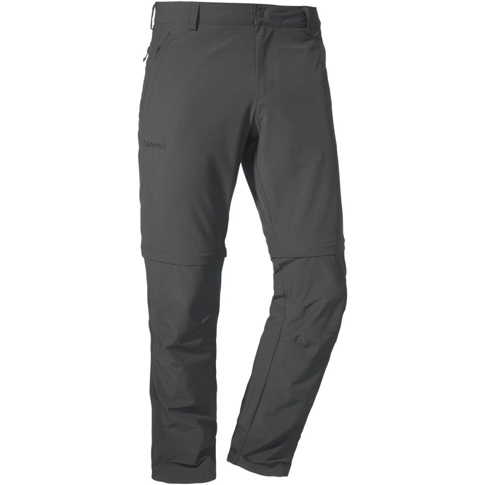 Schöffel Herren Folkstone Zip-Off Hose (Größe XL, Grau)