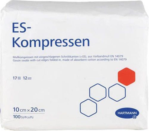 Hartmann ES-Kompressen 12fach 10x20cm (100 Stück)