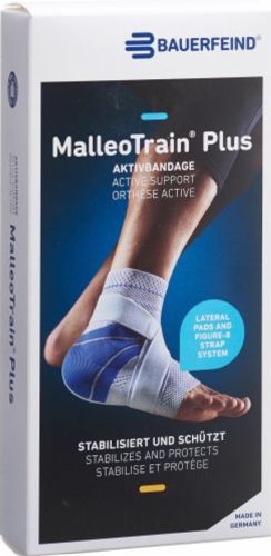 MalleoTrain Plus Aktivbandage Grösse 4 links titan (1 Stück)