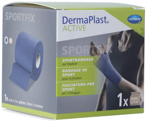 DermaPlast Active Sportbandage 6cmx5m blau (1 Stück)