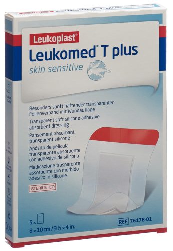 Leukomed T plus skin sensitive 8x10cm (5 Stück)