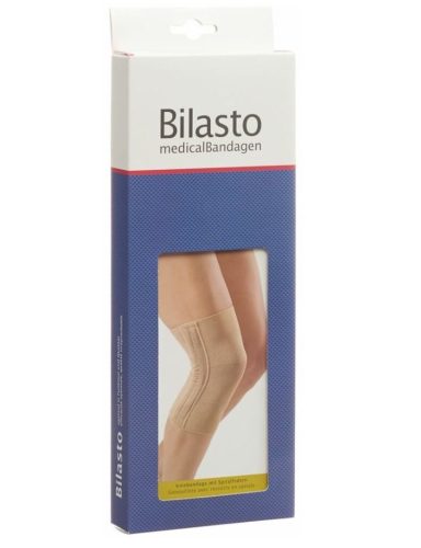 Bilasto Kniebandage je 2 Spiralfedern XL beige (1 Stück)