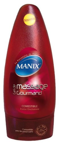 MANIX® Essbares Erdbeer-Gourmet-Massage-Gel