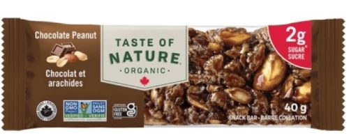 Taste OF Nature Bio-Schokoladen-Erdnuss-Riegel