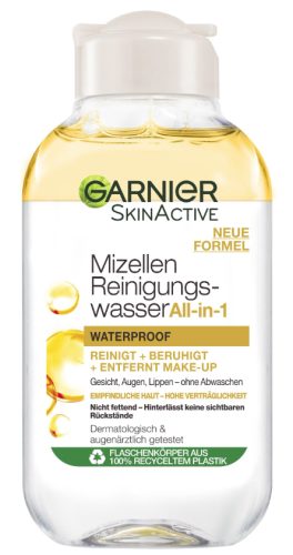GARNIER SKIN ACTIVE, Skinactive Mizellen Reinigungswasser All-in-1 Waterproof Mini Damen  50ml