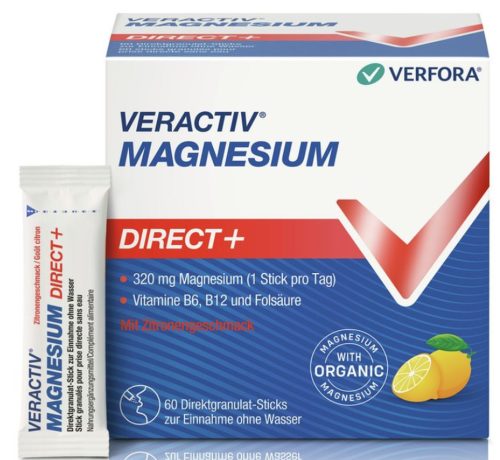 Veractiv Magnesium Direct+ Stick 60 Stück Zitrone