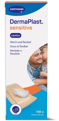 DermaPlast Sensitive Centro Pflaster 4 cm x 6 cm
