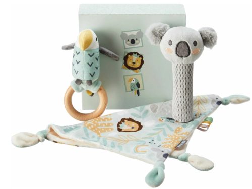 Nuby, Nuby Schmusetuch »Papagei-Koala-Löwe 3-teilig«