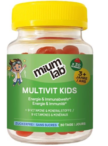 MiumLab Kids Gummies Multivit 30 Stück