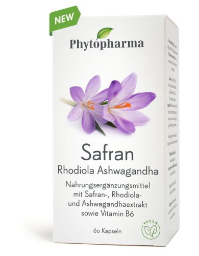 Phytopharma Safran Kapseln Dose 60 Stück