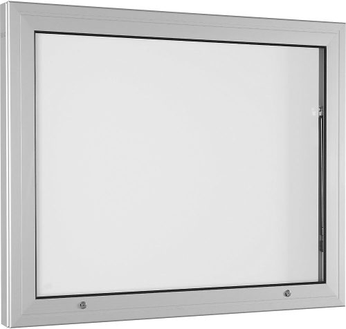 undefined, Schaukasten Türöffnung 90° nach oben für Format DIN A1, Rückwand reinweiß