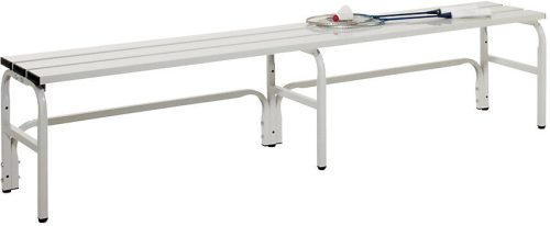 undefined, Umkleidebank aus Edelstahl, HxT 450 x 350 mm L 1500 mm, ohne Schuhrost, ohne Hakenleiste