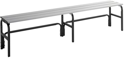 undefined, Umkleidebank aus Stahl, HxT 450 x 350 mm L 2000 mm, ohne Schuhrost, ohne Hakenleiste
