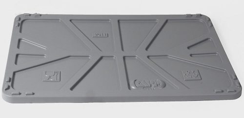 undefined, Deckel aus Polyethylen für LxB 1040 x 640 mm grau