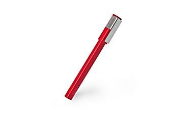 Moleskine Gelroller, schwarz, Mine 0,7 mm, karminrot