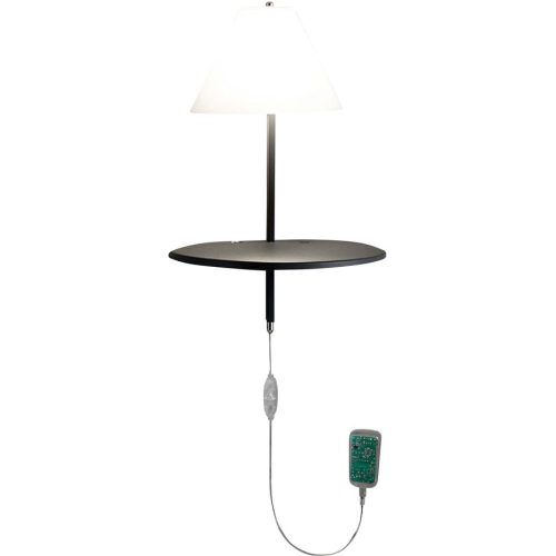 LED-Wandlampe Goodnight, USB-Port, weiß-anthrazit