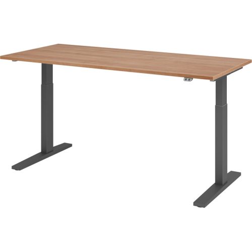 Hammerbacher, Hammerbacher Sitz-Stehschreibtisch Elect 1800 mm x 800 mm Walnuss VXMKA19/N/G