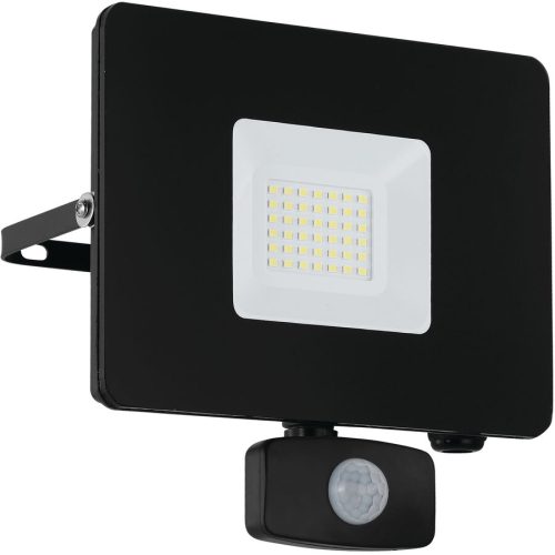 Eglo, LED-Außenstrahler Faedo 3 mit Sensor, schwarz, 30W