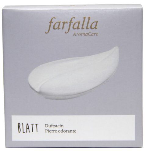 Farfalla, FARFALLA Duftstein Blatt Unterseite glasiert